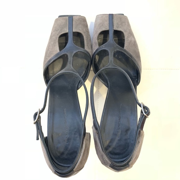 BALENCIAGA Suede Leather Platform Heels Sz 39 - Picture 4 of 8